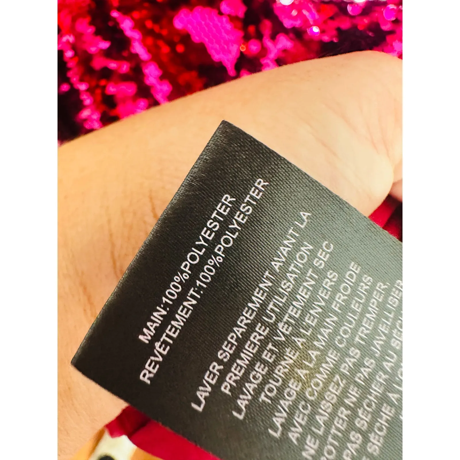 LA MAISON TALULAH Pink Sequins Long Sleeve V - Image 15