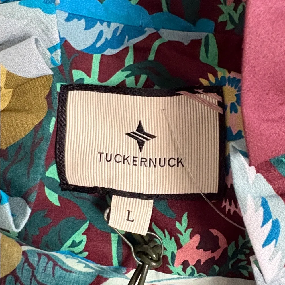 NWT Tuckernuck Oxblood Verdant Floral Alice Dress Brown Maxi 100% Cotton Large - Image 6