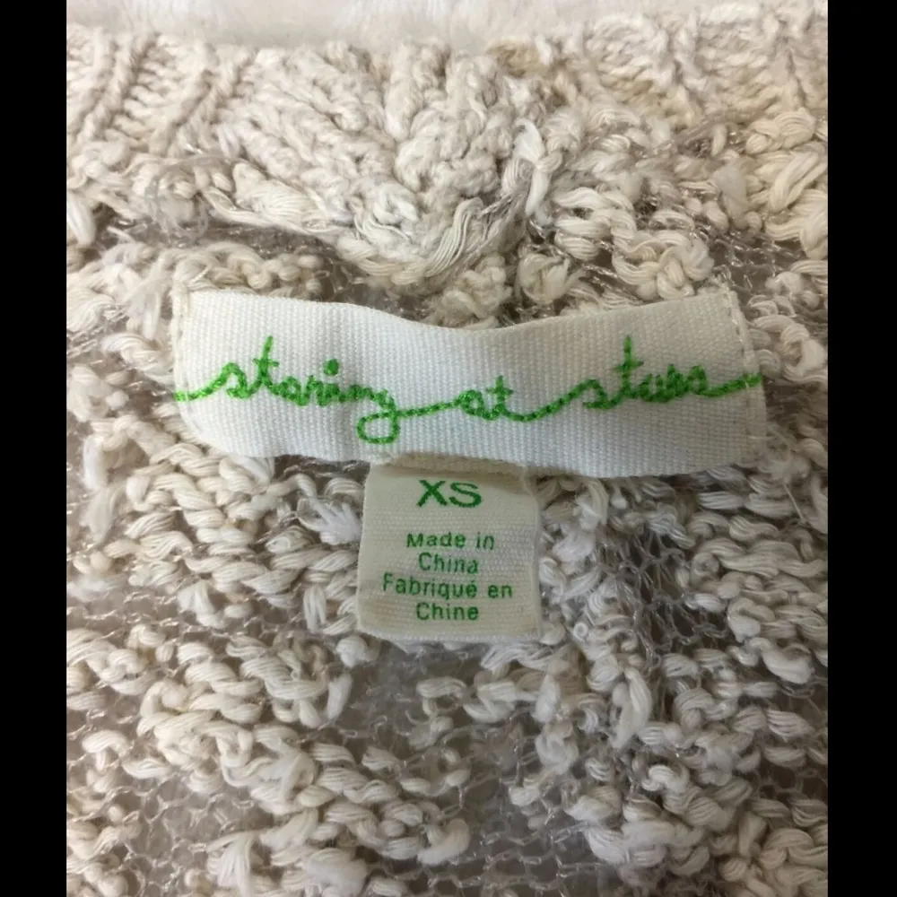 STARING AT STARS XS Khaki See-through Cardigan - Image 4