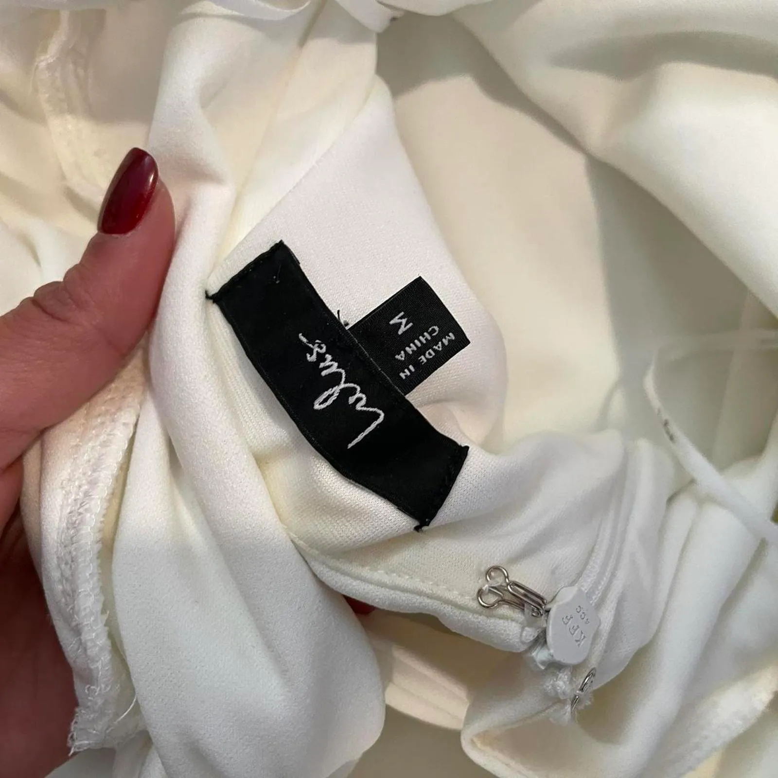 Lulus Admiring Cutie White Square Neck Cutout Twist-Back Romper size medium - Image 8