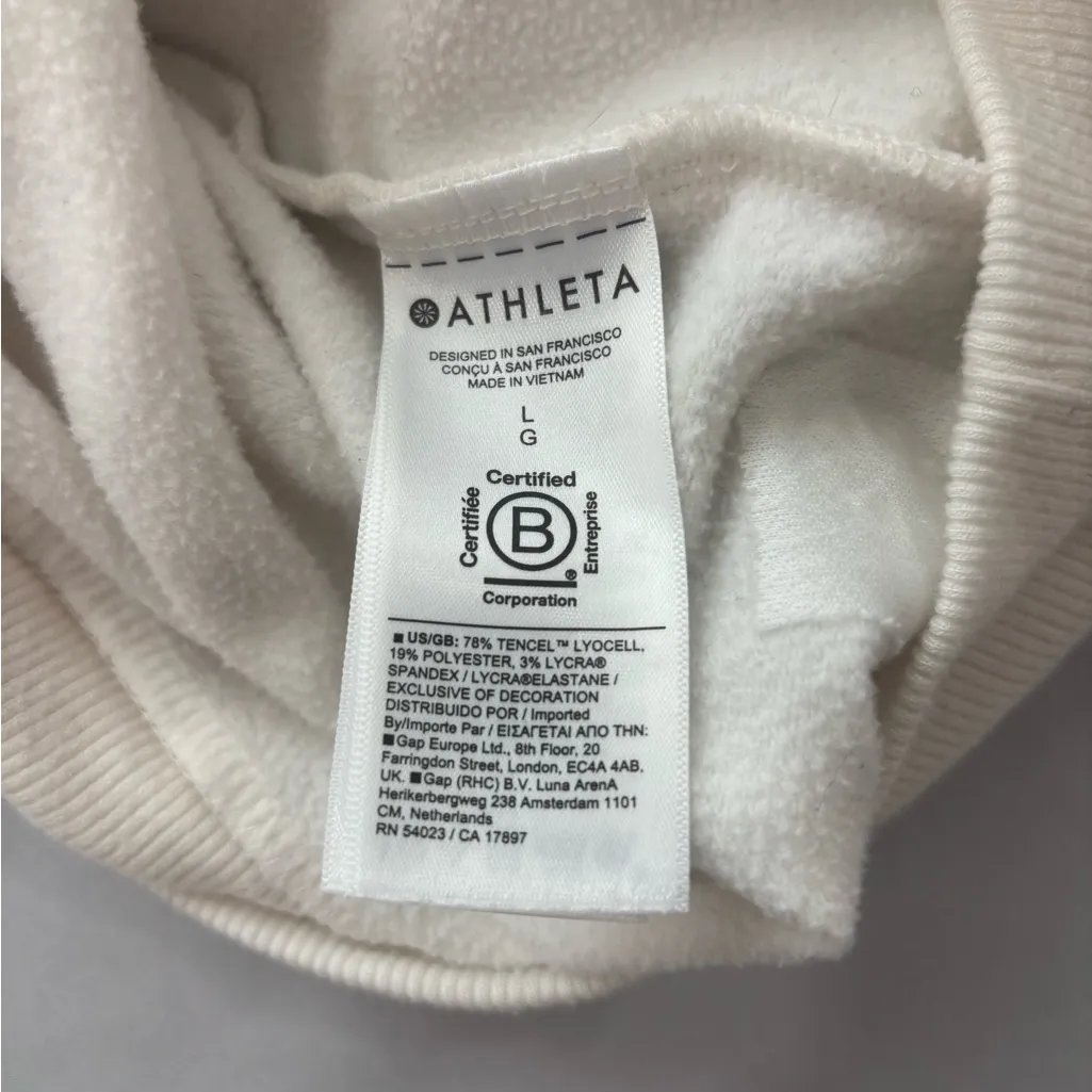 Athleta Cream V-Neck Long Sleeve Top - Image 8