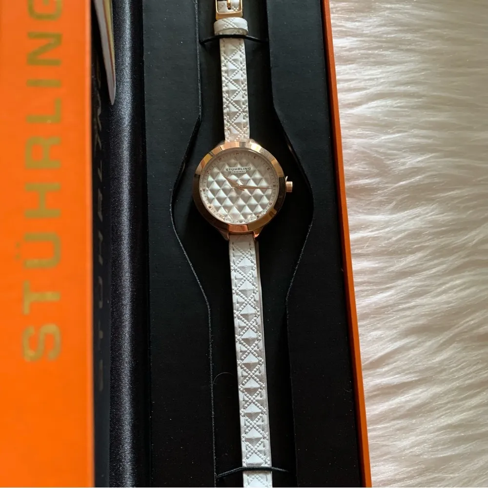 Stuhrling Vogue Quartz White Double Wrap Watch - Image 3