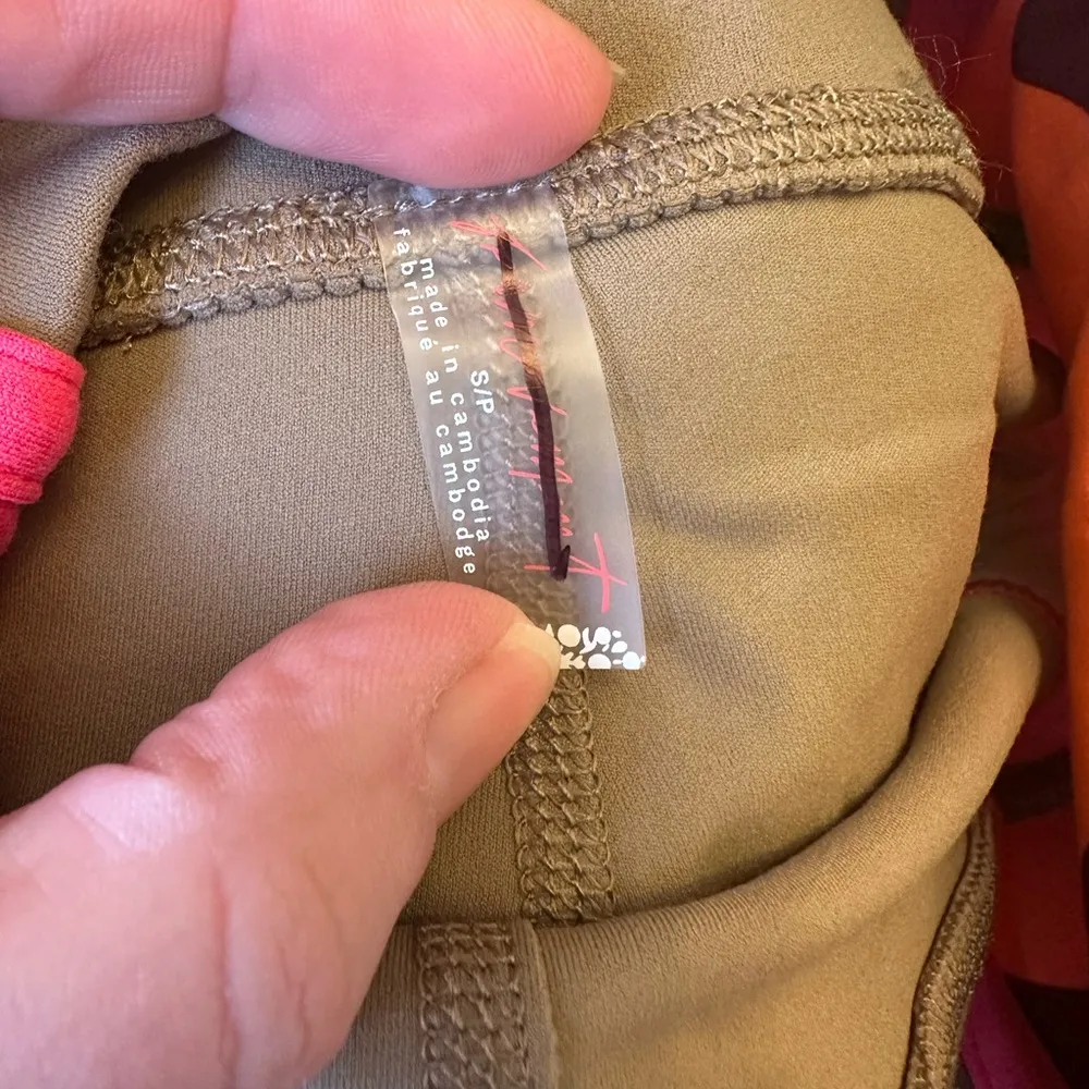 FP Movement by Free People Never Better Printed Women's Chevron Bike Shorts NWOT Pink - Image 5