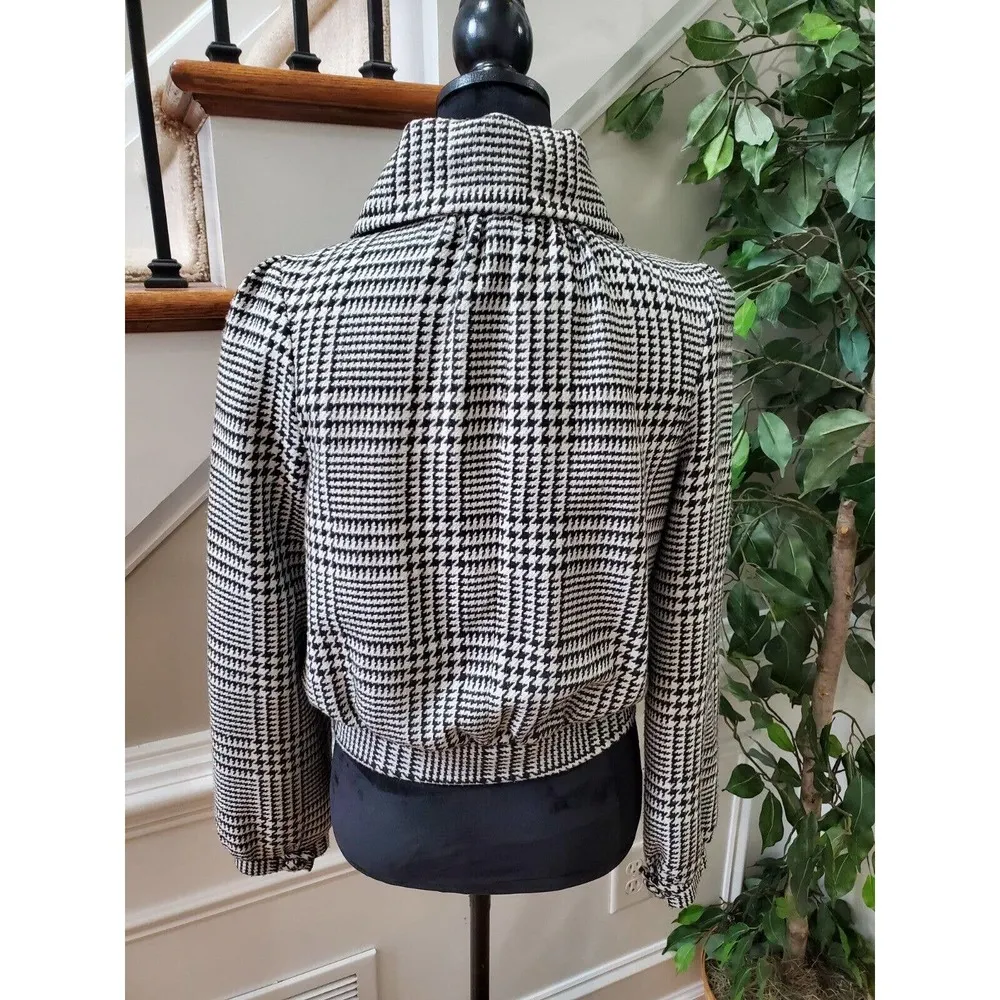 Max Rave Women's White & Black Polyester Long Sleeve Casual Jacket Size Medium - Image 7