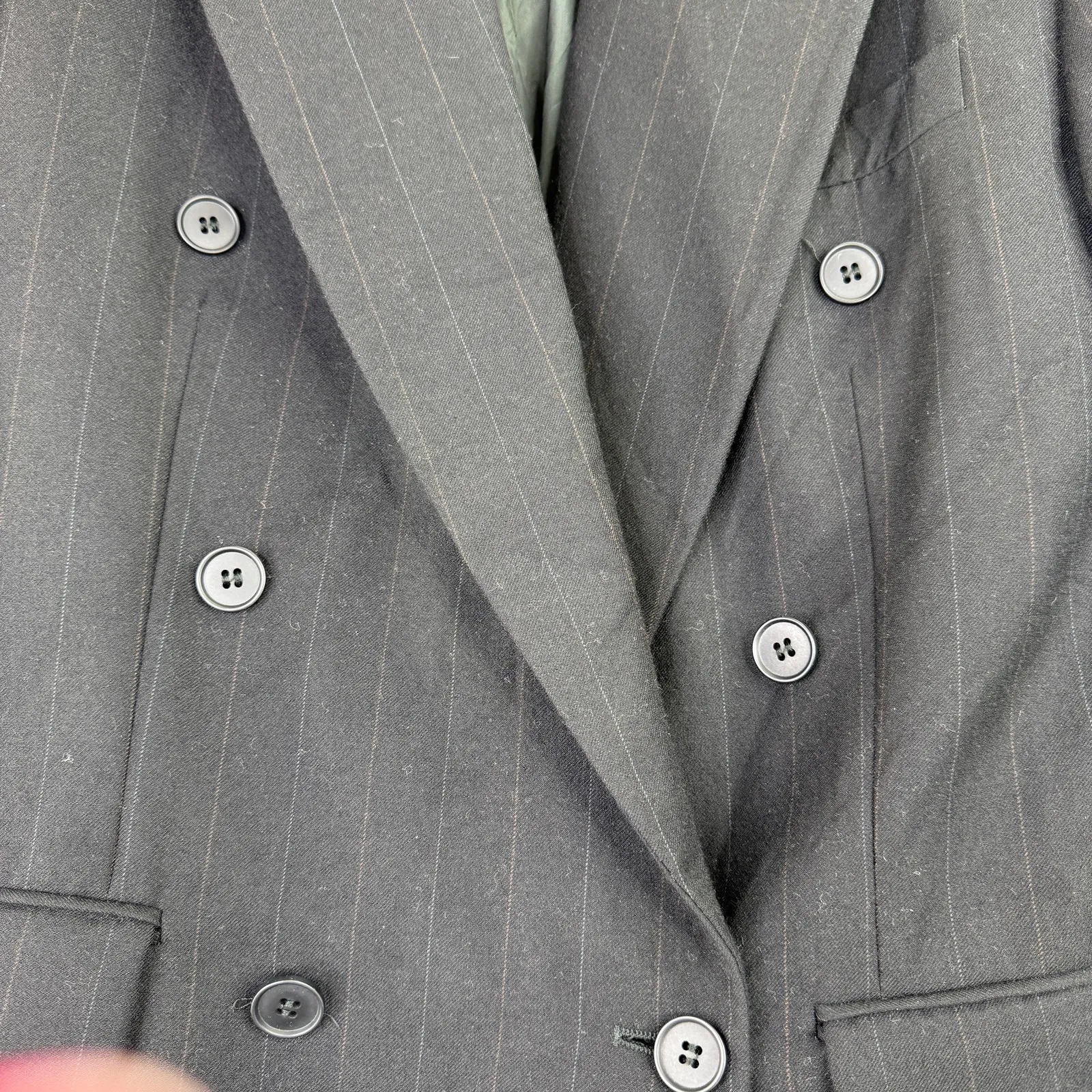 Yves Saint Laurent YSL Vintage Women's Black Worsted Wool Blazer - Image 2