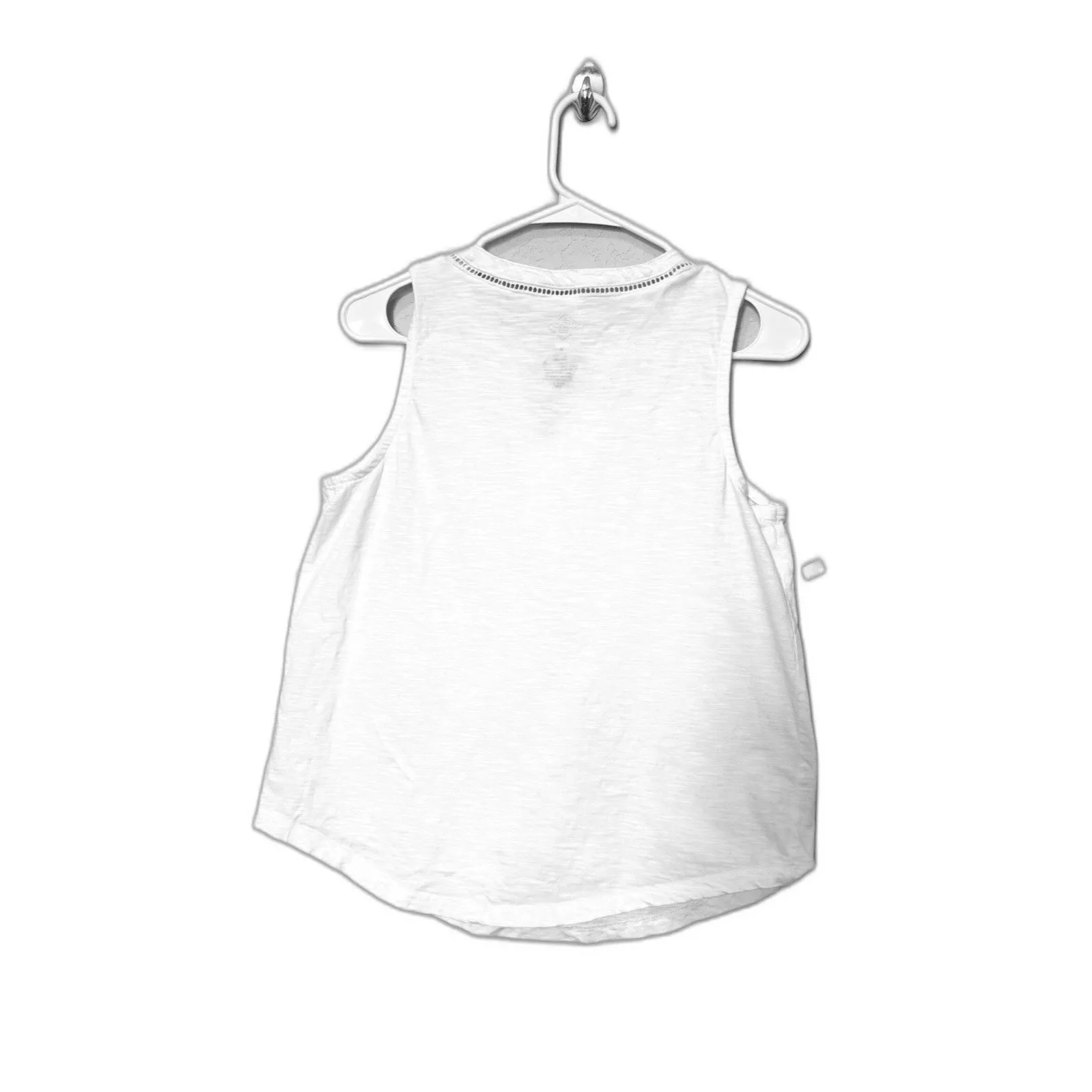 St. John’s Bay White 100% Cotton Tank Top Women’s Medium - Image 2