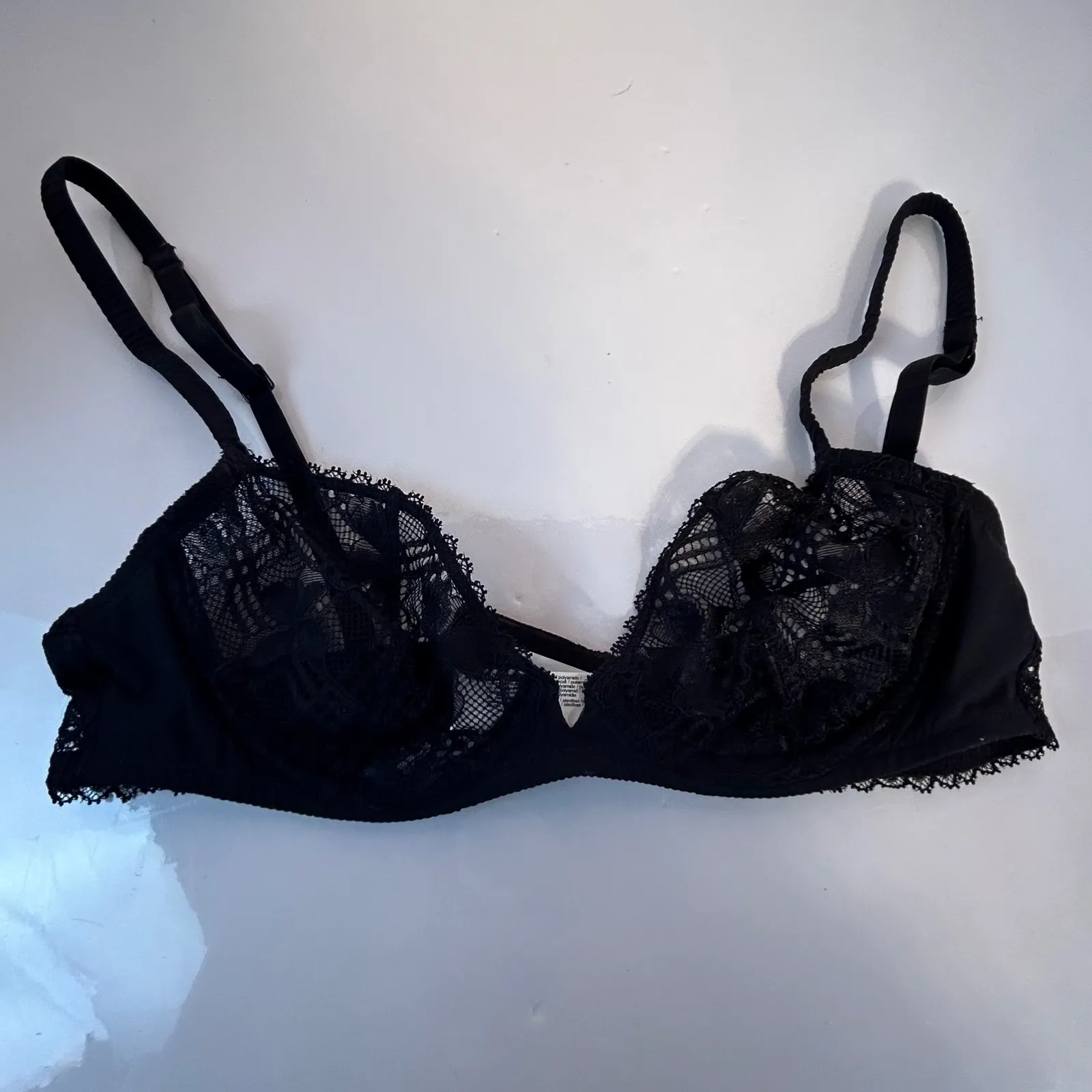 SIMONE PERELE Black Lace Balconette Bra 34B Size undefined - Image 4