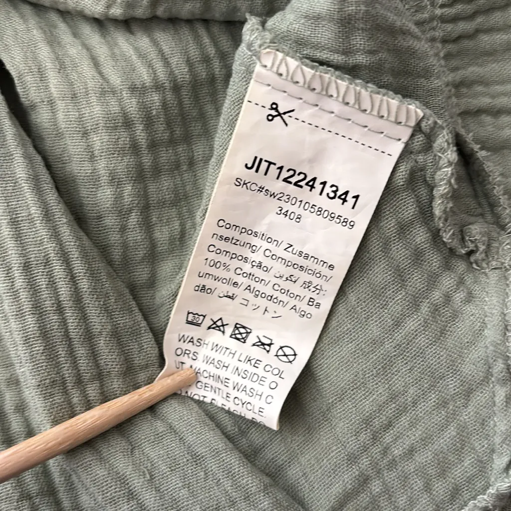 Emery Rose Sage Green 100% Cotton A - Image 6