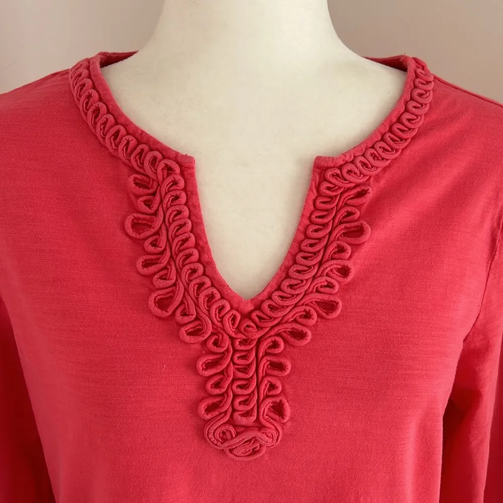 Talbots Salmon Cotton Tunic sz S - Image 2