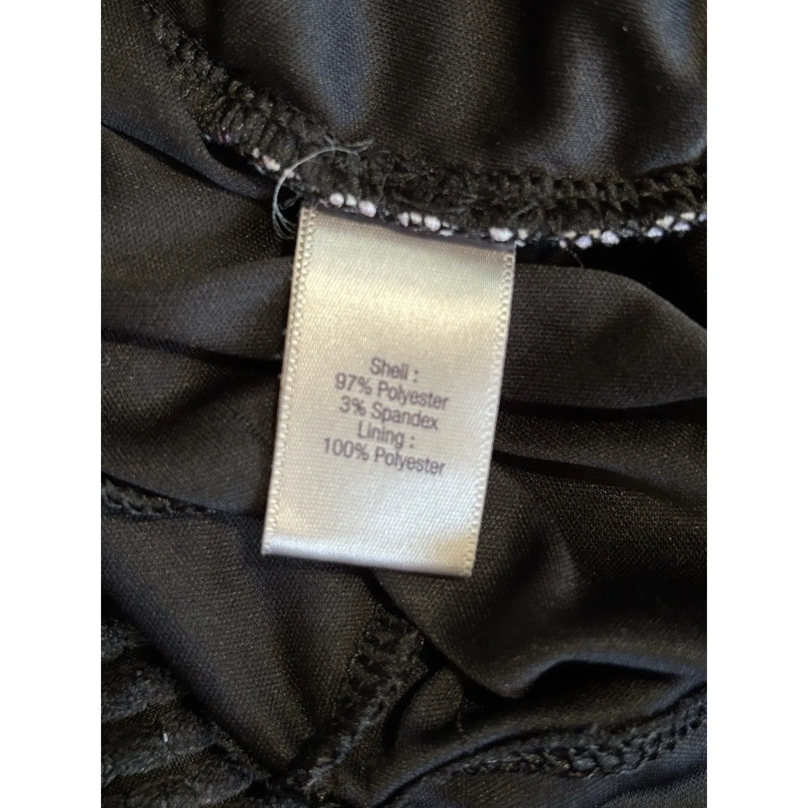 Jennifer Lopez Bodycon Midi Dress Black/Purple Floral Size 2 Zip Back‎ Lined - Image 9