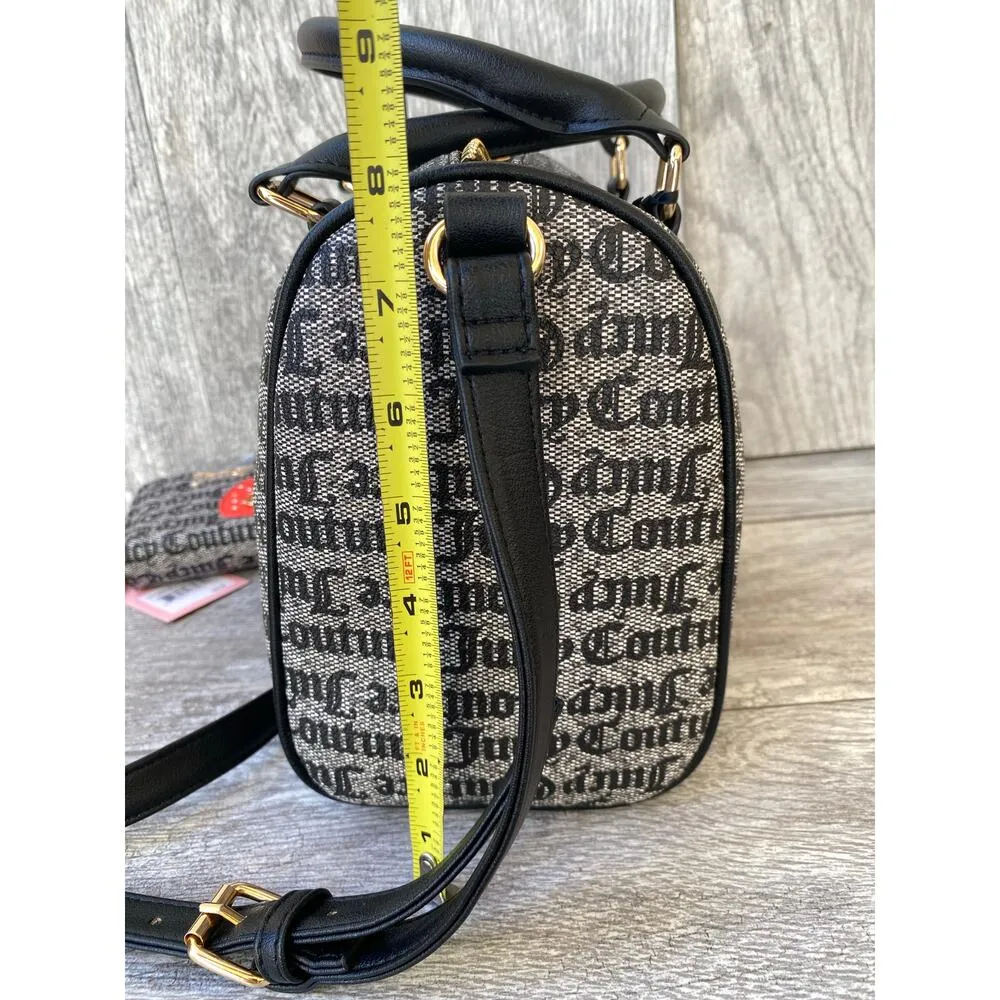 Juicy Couture  | Black Monogram Satchel & Strawberry Wallet Set - Image 8