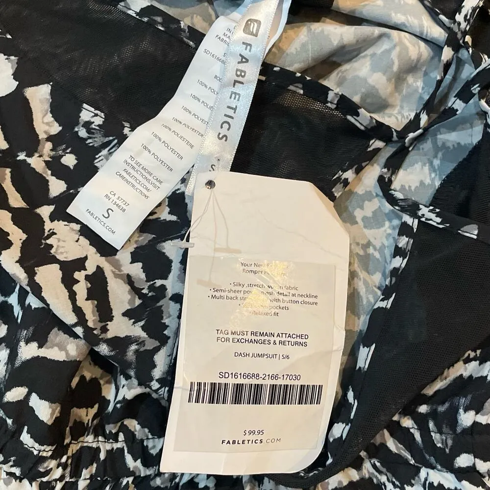 Fabletics  NWT Sandstorm Print Dash Jumpsuit Size Small - Image 4