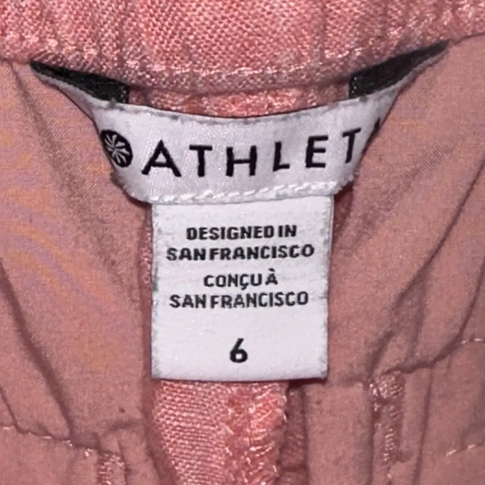 Athleta Retreat 100% ‎ Linen Jogger Women's Size 6 Sunset Glow 2023 Coral - Image 8