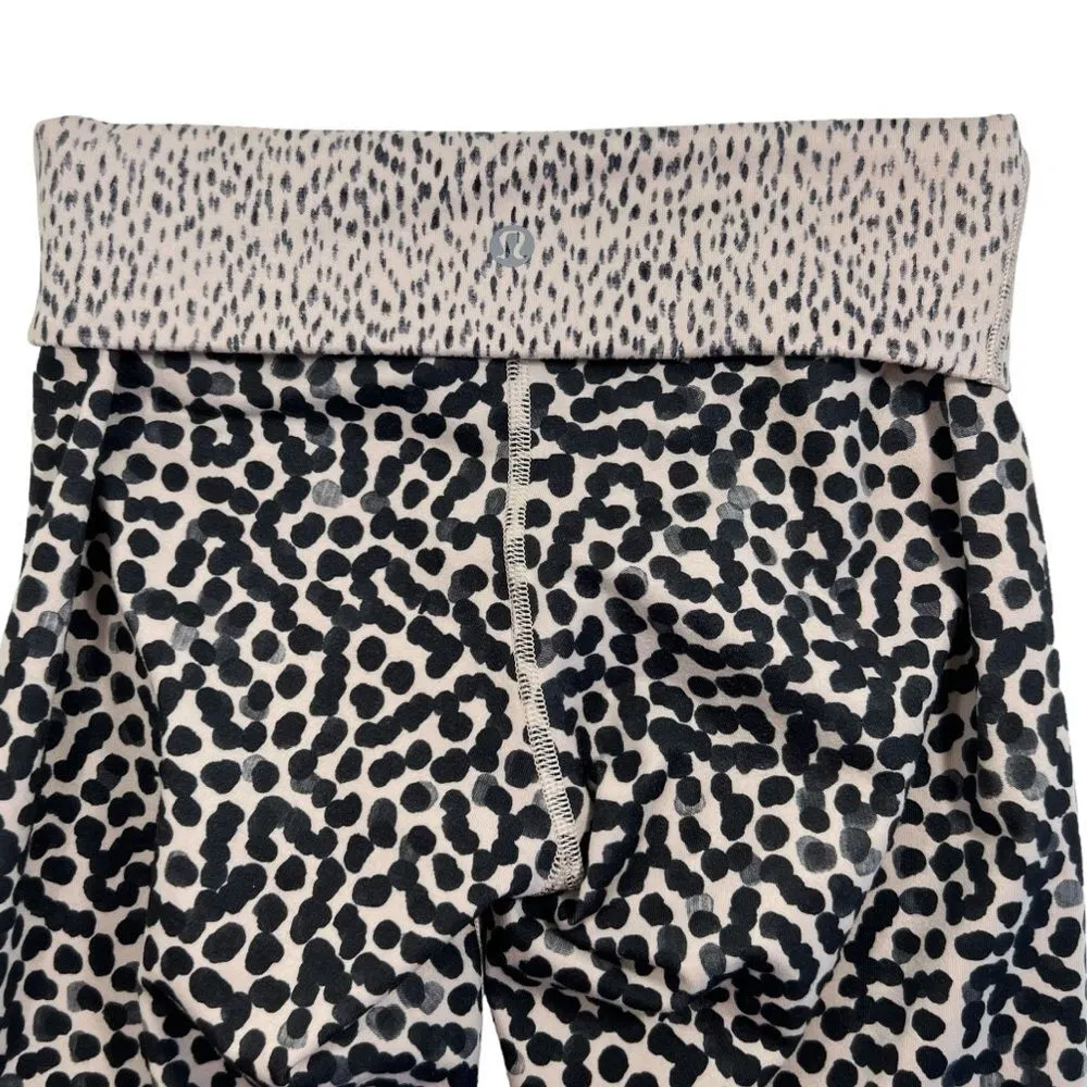 Lululemon Wunder Under Crop II Ace Spot Grain Black/Dottie Dash Grain Black - Image 6