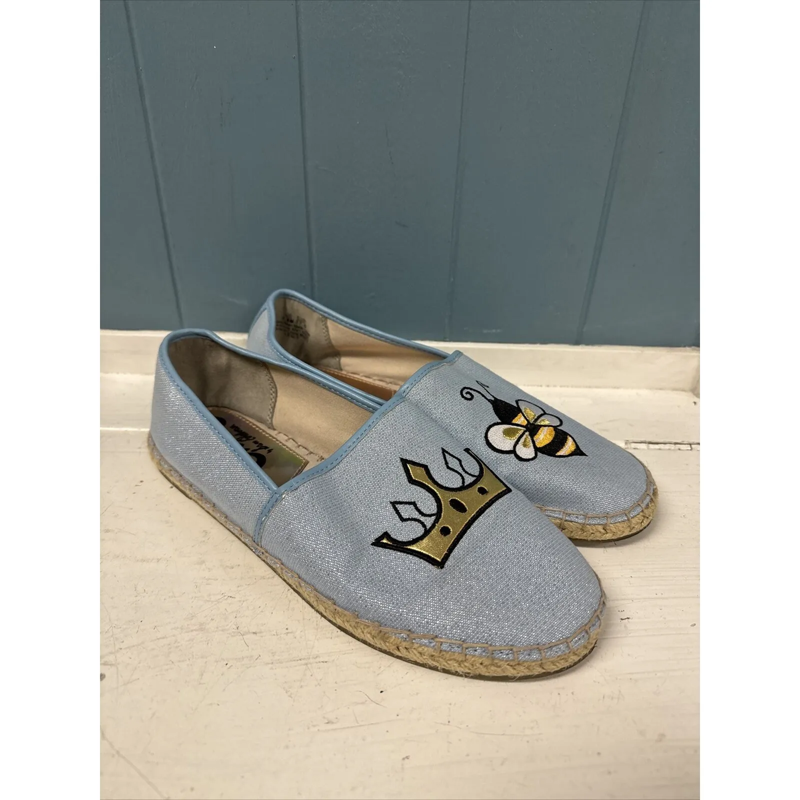 Sam Edelman Circus Womens Shoes Leni Queen Bee Embroidered Espadrille Sz 7.5‎ - Image 4
