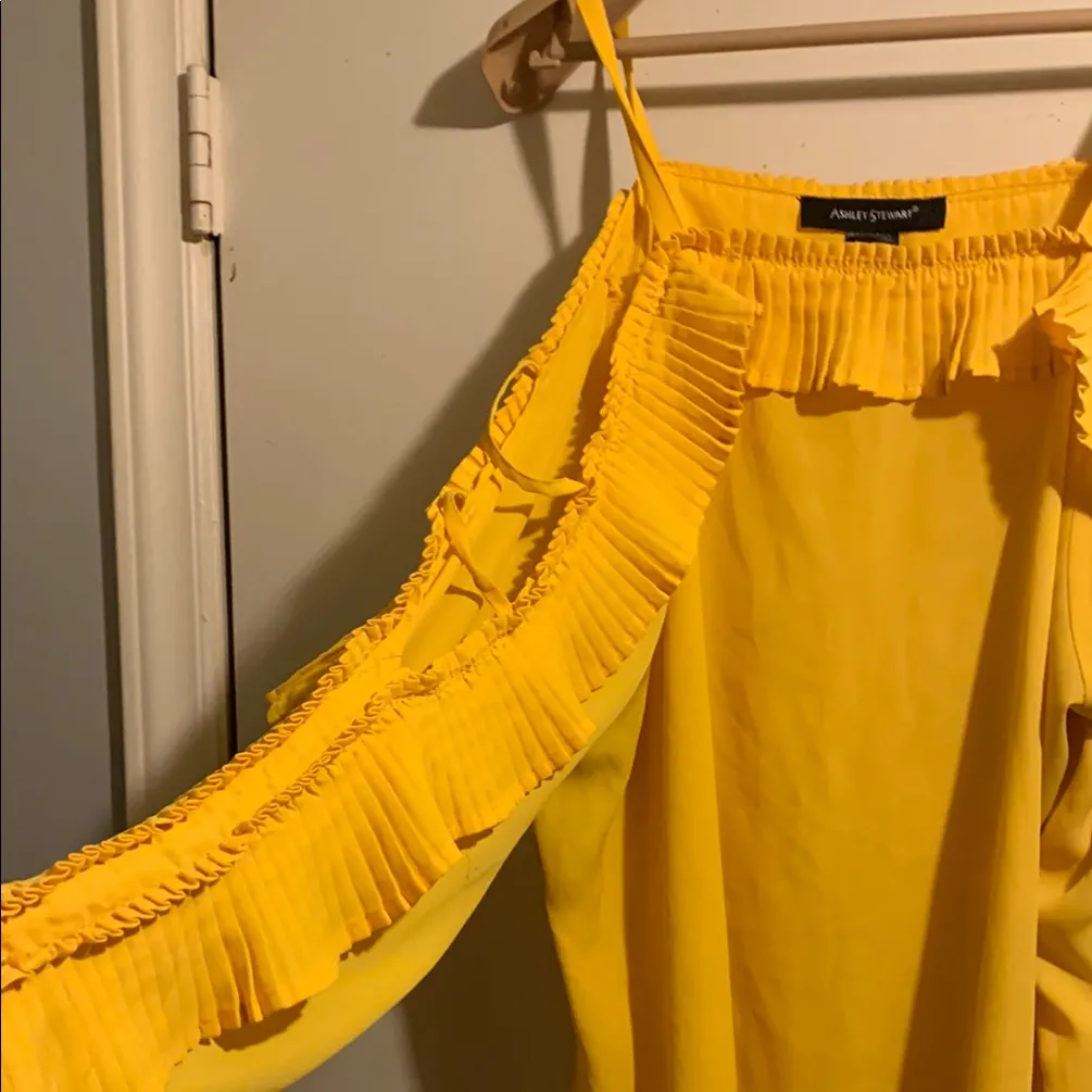 Ashley Stewart Yellow Ruffle Skirt - Image 2