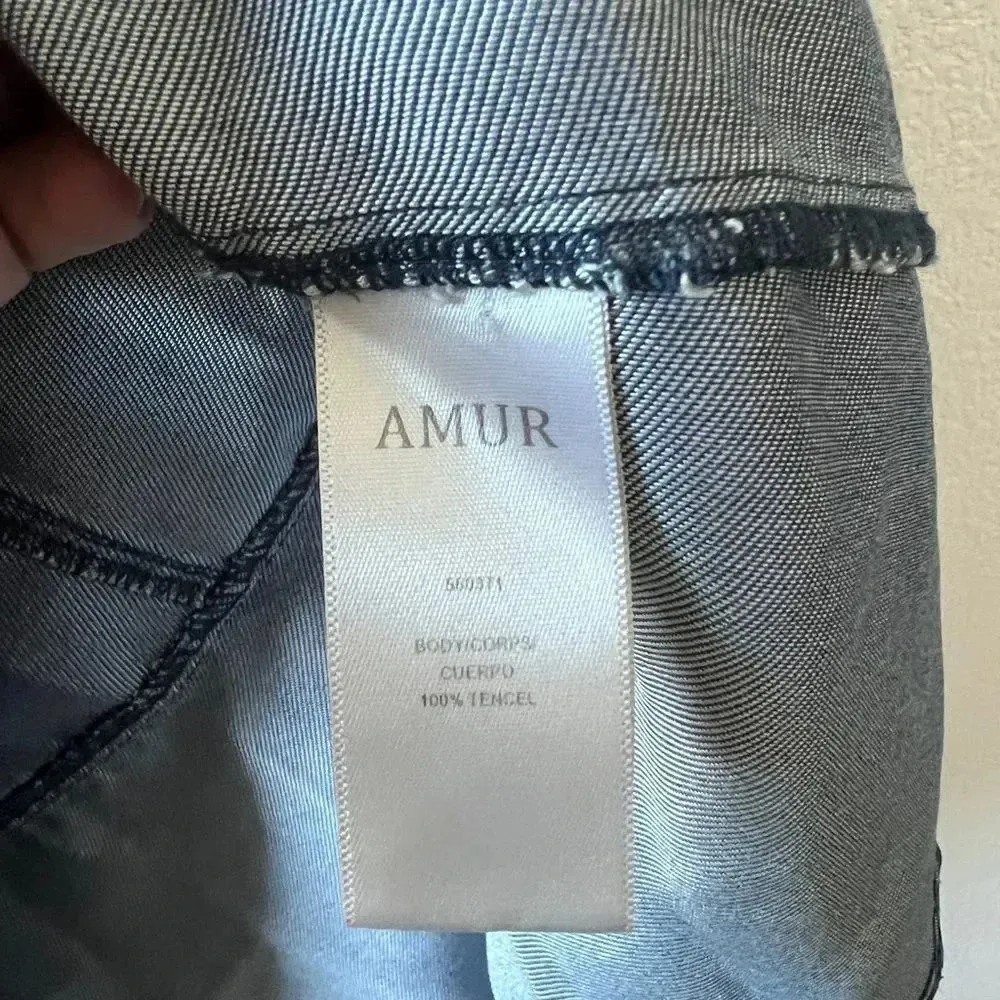 Amur Women's Blue Denim Emery Knee‎ Length Dress size 2 - Image 12