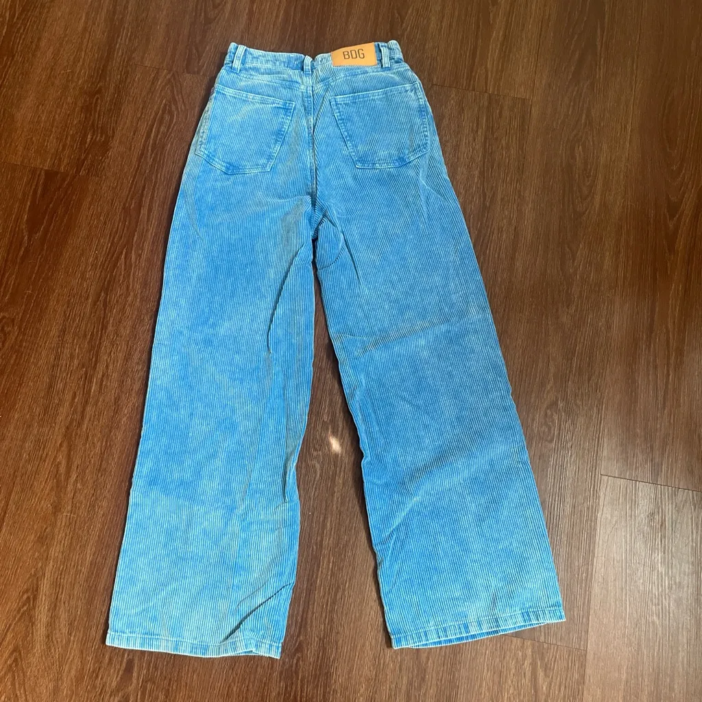 BDG Blue Wide-Leg Corduroy Jeans - Image 4