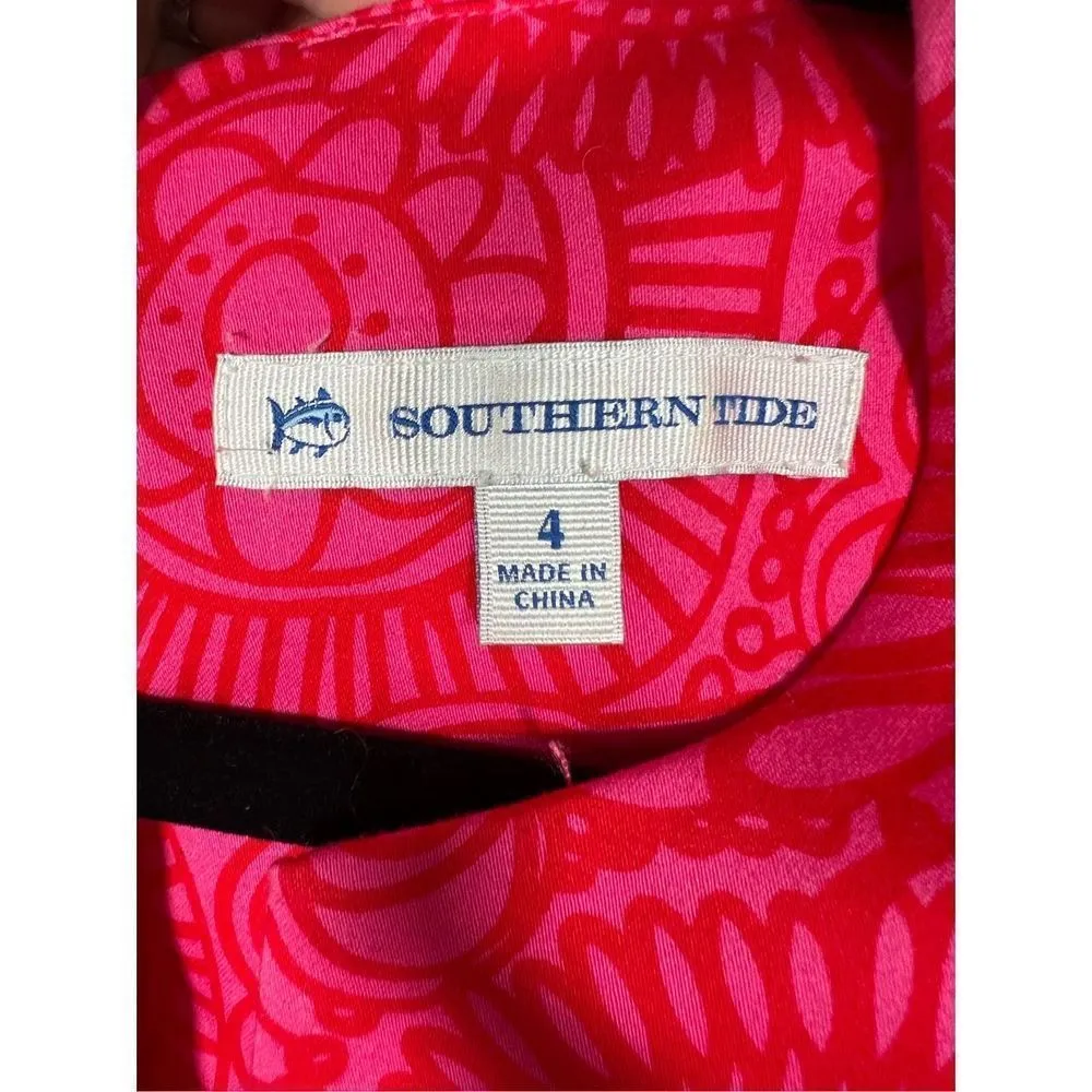 Southern Tide Women's Sleeveless Floral  Kennedy Shift Dress size 4 - Image 7