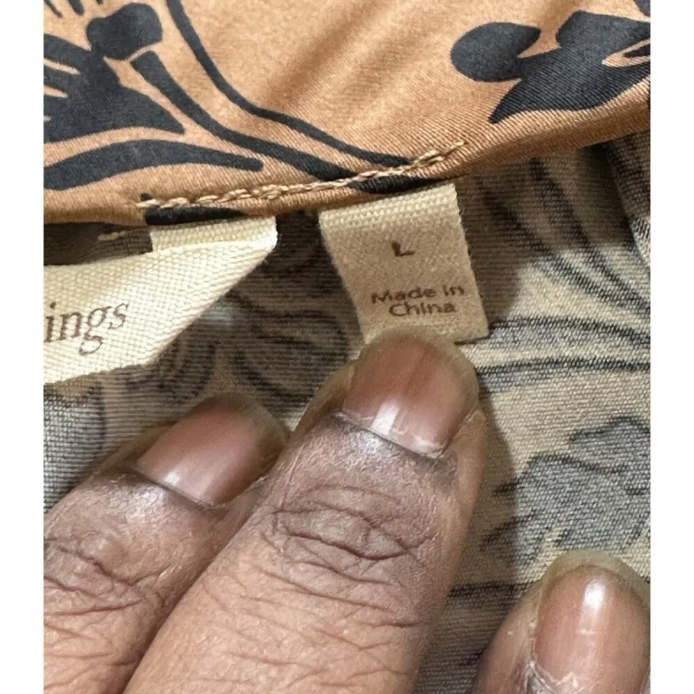 Soft Surroundings Two Piece Skirt Set Sz L Floral Damask Print Boho Whimsigoth - Image 8