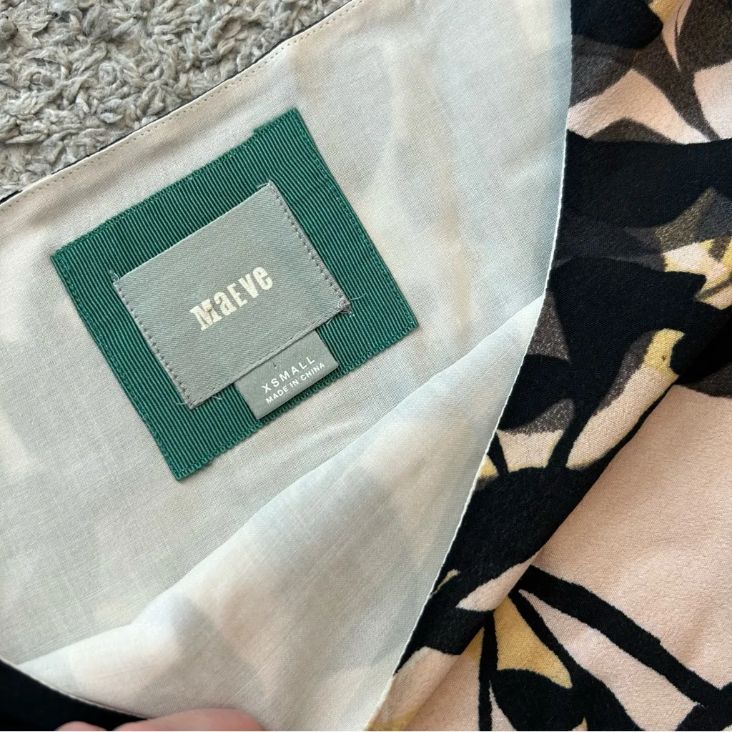 Anthropologie Maeve Floral Shaded Garden Dress XS - Image 9