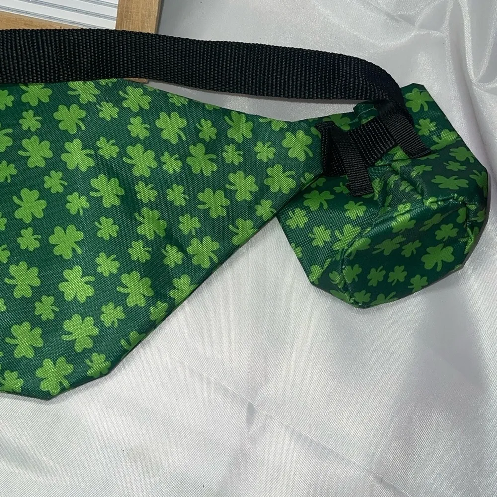 🍀 St. Patrick's Day Shamrock Fanny Pack New With Attached Cup Holder Party… Green - Image 5