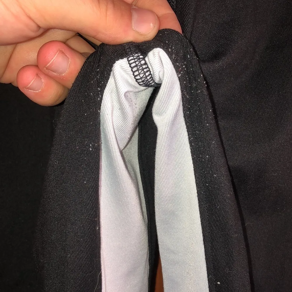 Pink Victoria’s Secret leggings ultimate size large gray and black pink Vs pant‍ - Image 5