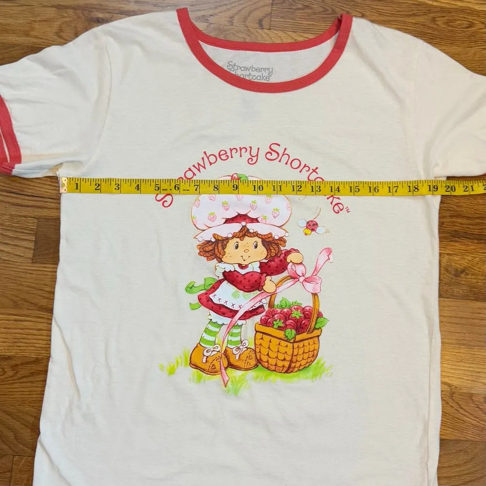 Strawberry Shortcake Womens Medium Cotton Graphic Short Sleeve Crewneck T - Image 3