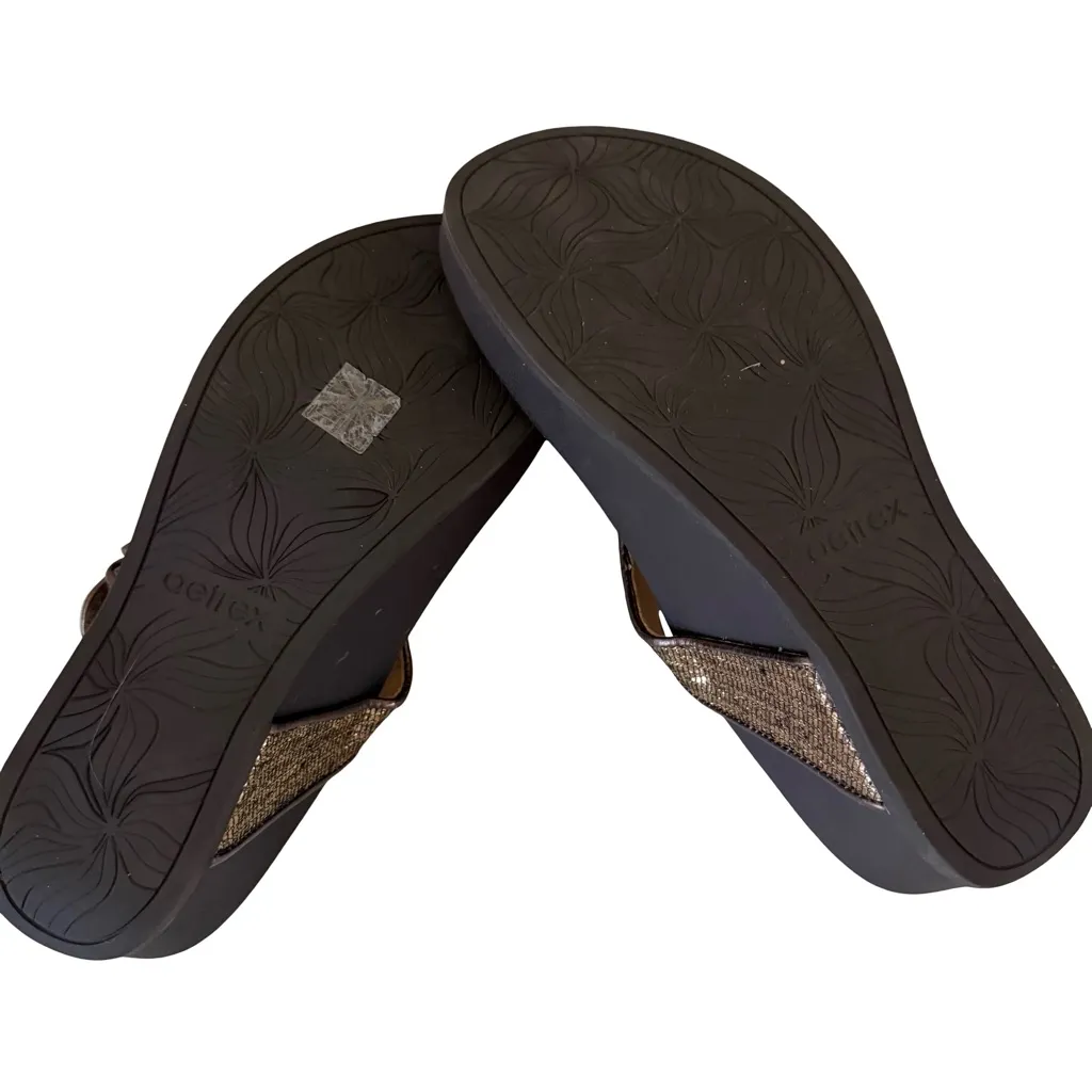 Aetrex Kate Orthopedic Wedge Sandals Womens SZ Euro 38 - Image 7