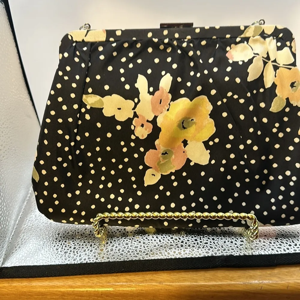 Banana Republic  clutch or handbag. It has a silver chain handle.​​ - Image 2