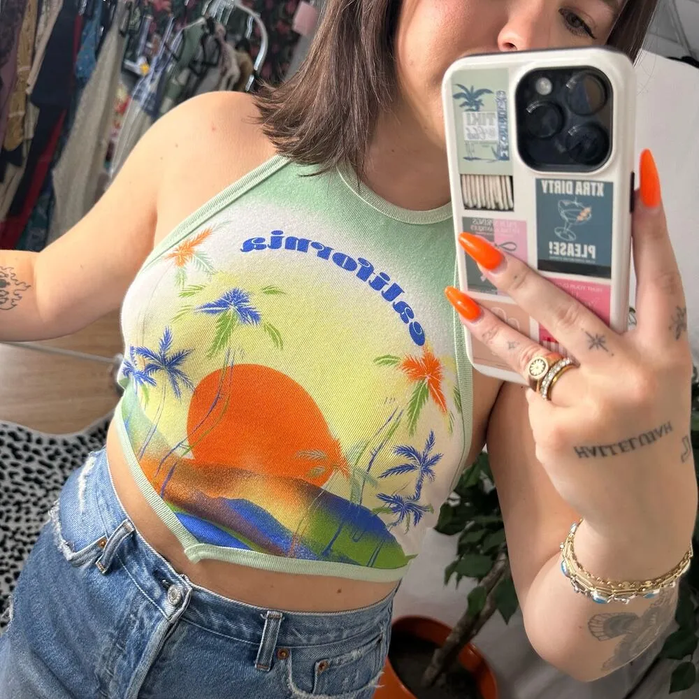 Urban Outfitters California Hanky Hem Halter Top - Image 2