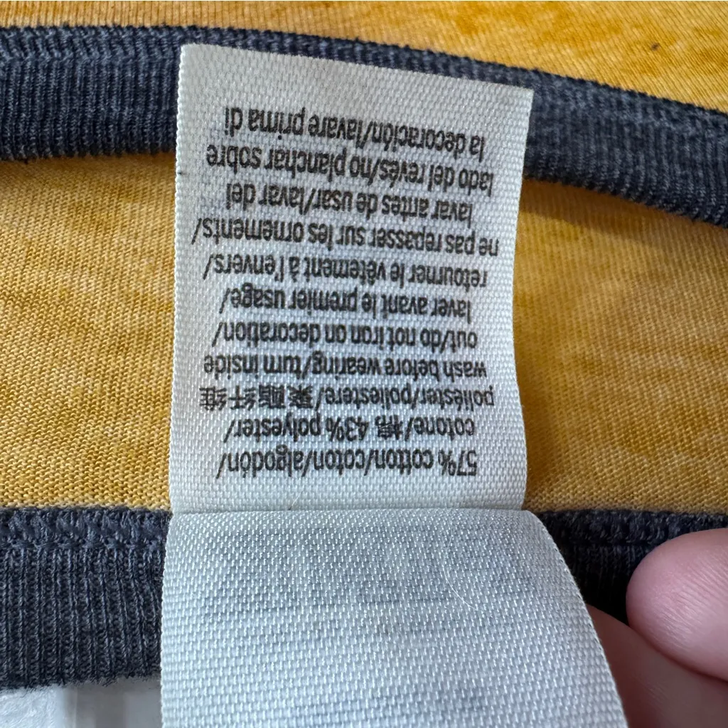 Pink Victoria’s Secret yellow logo semi sheer tee size medium - Image 6