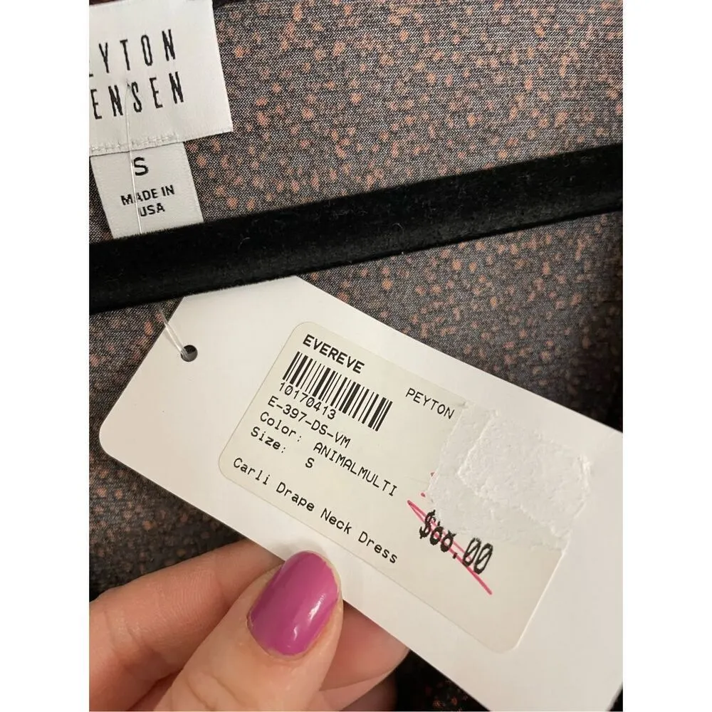 Evereve nwt Peyton Jensen draped front dress small - Image 5