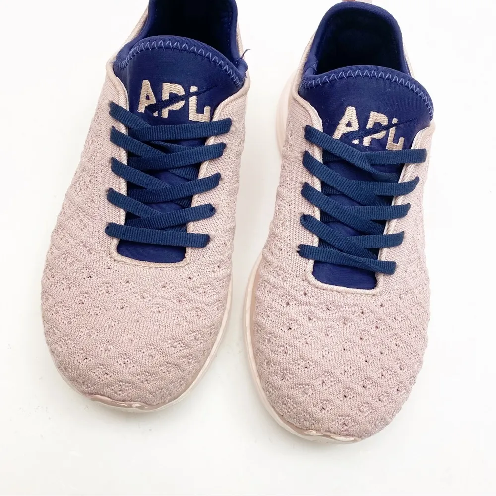 APL Techloom Phantom Trainers Sneakers: Rose Dust Pink/Navy Blue - Image 4