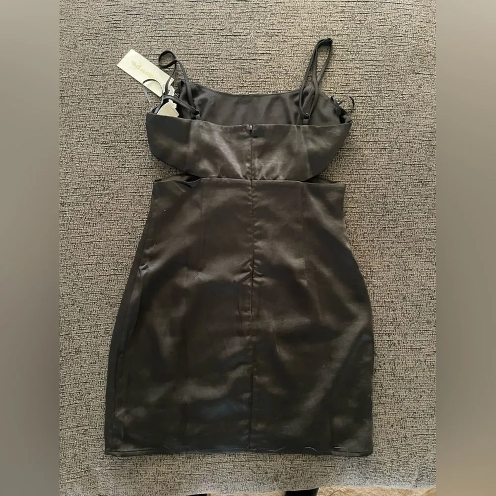Showpo.‎ Talking Pretty Mini Dress Dize 4 in Black Black - Image 6