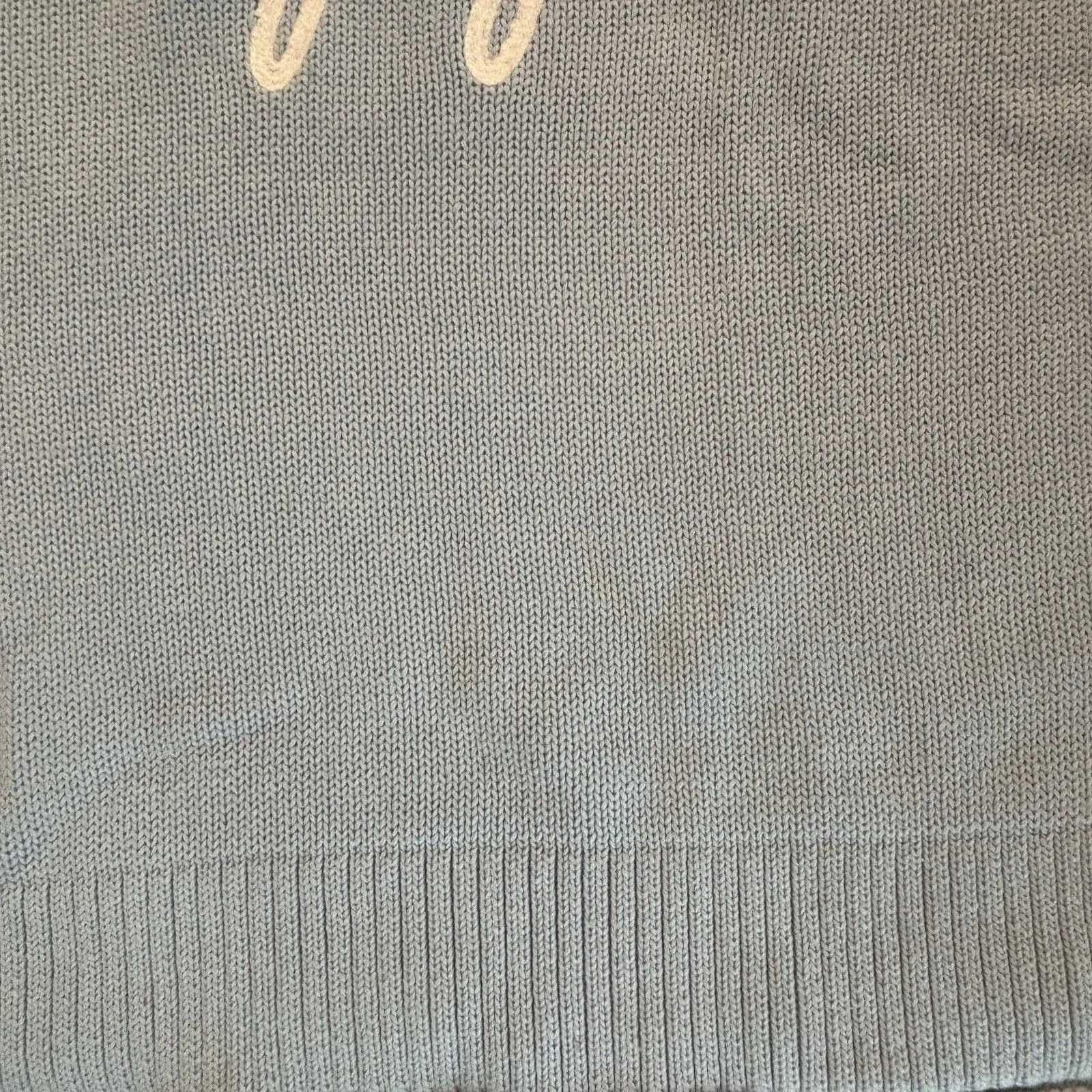 Duffield Preppy Lane Heirloom Cotton Women's Useppa Light Blue Sweater Sz M Size M - Image 6