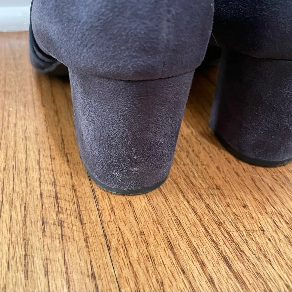 White Mountain Calisi Closed Toe Ankle Booties Grey Suede Size 8 - Image 7