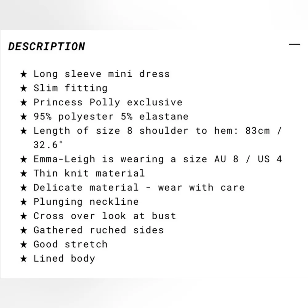 Nico Mini Dress Size 8 - Image 9