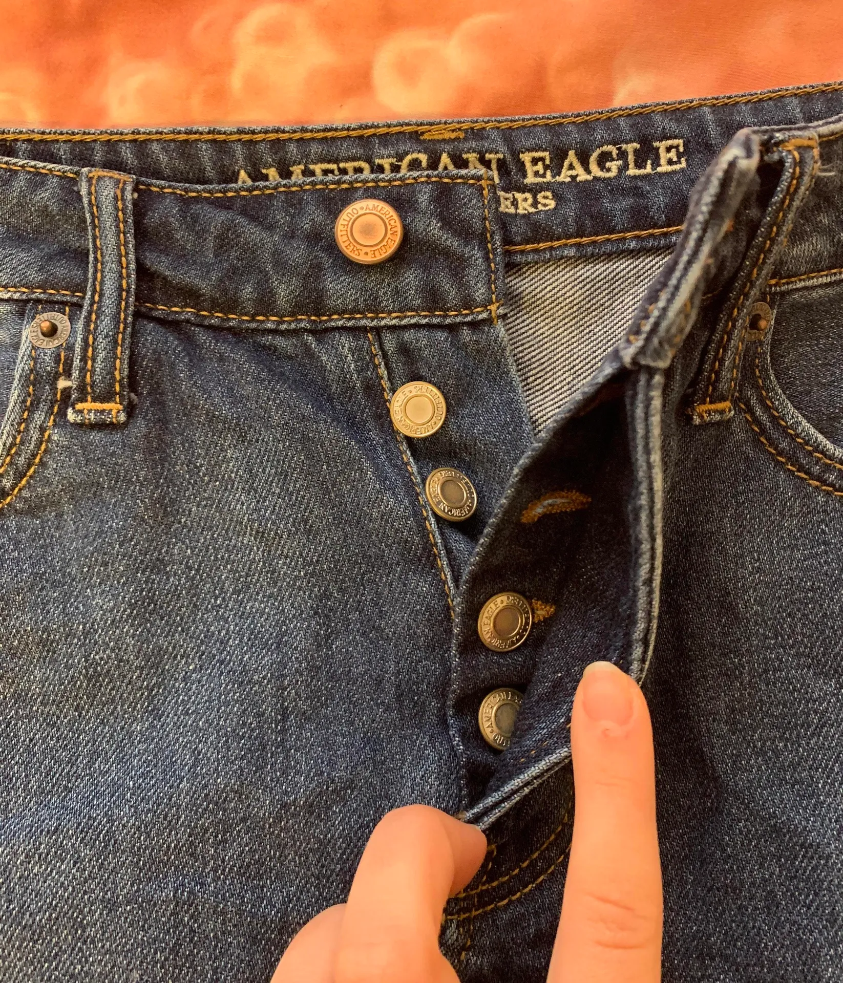 High Waisted Denim Skirt - Image 3