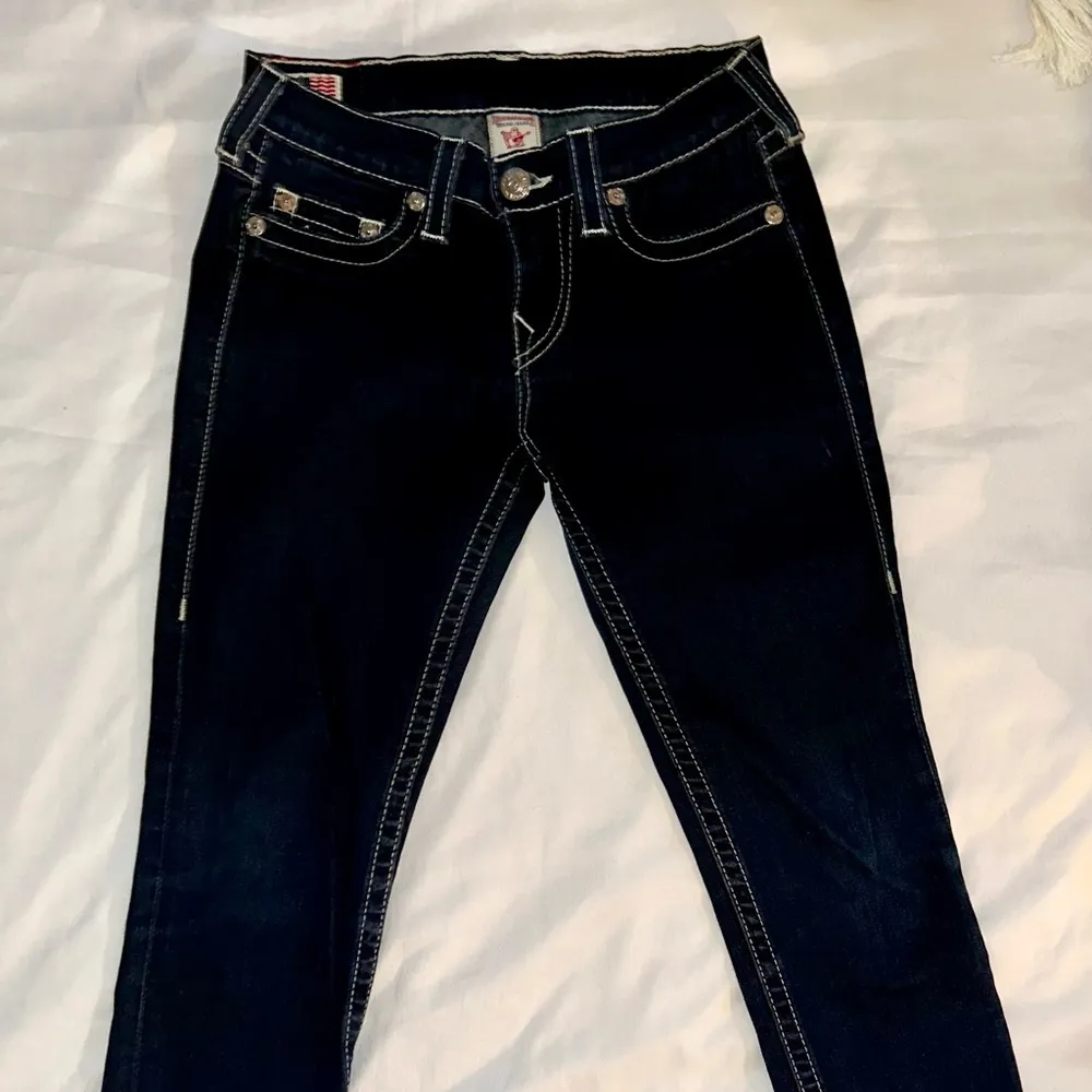 Authentic True Religion - Joey Y2K Dark Wash Jeans Size 27 – Iconic Horseshoe Stitch - Image 5