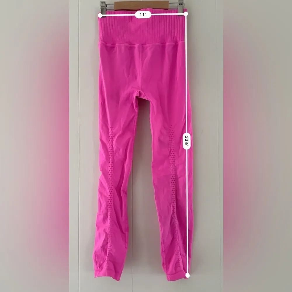 Free People Movement Good Karma 7/8 Leggings M/L Pink Magenta - Image 5