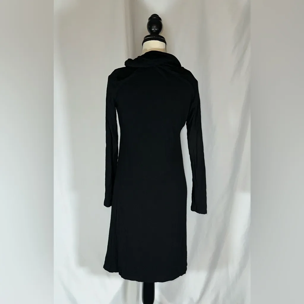 Eileen Fisher Long Sleeve Dress w/Cowl Neck - Image 4