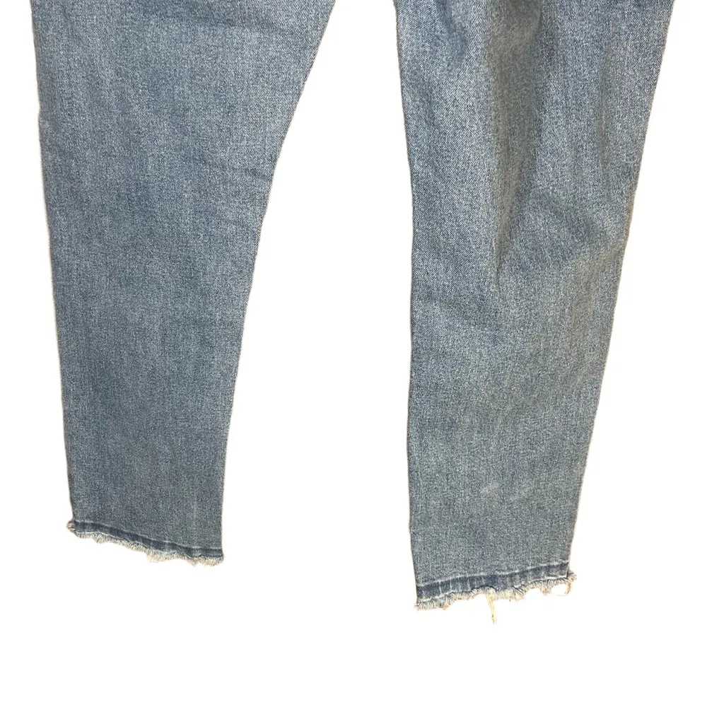 KanCan Light Wash Frayed Hem High Waisted Denim Jeans 11/29 Blue - Image 7