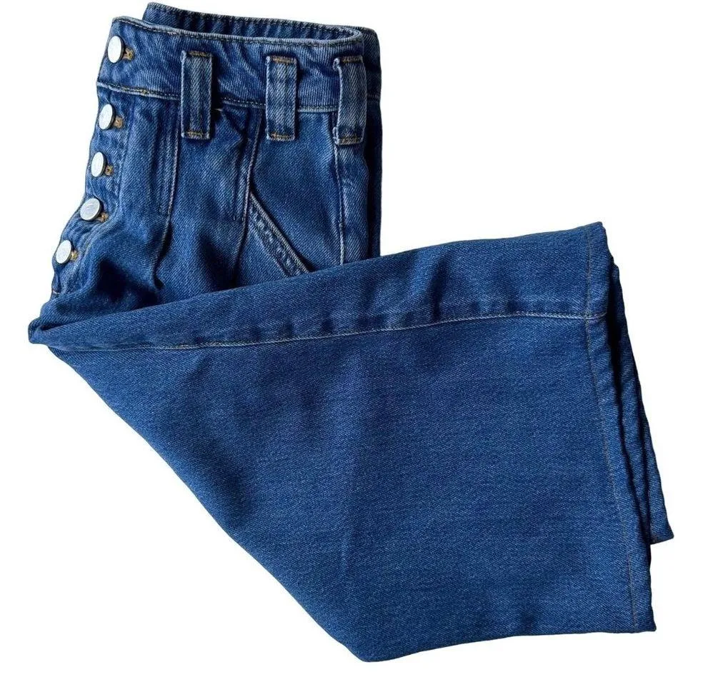 Anthropologie Pilcro Blue Jean Skirt Size 4 Front Button Pleaded Pockets… - Image 4