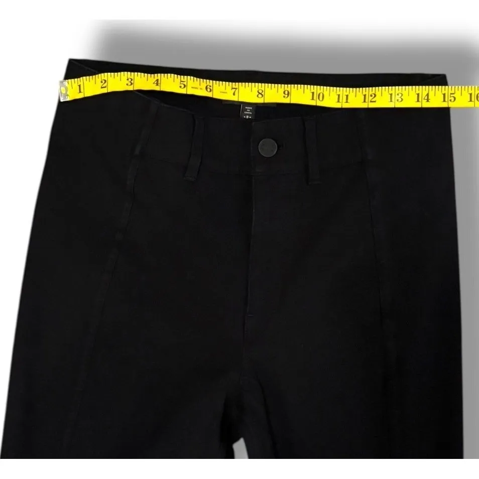 AYR Womens 8 The Sizzle Front Seam Stretch Crop Split Cuff Black Pants Minimal - Image 5