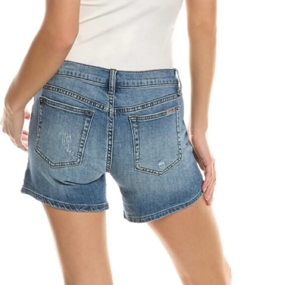 Joe’s Reese Rolled Hem Fashion Blue Denim Mid Rise Jean Shorts Size 24 NWT - Image 2