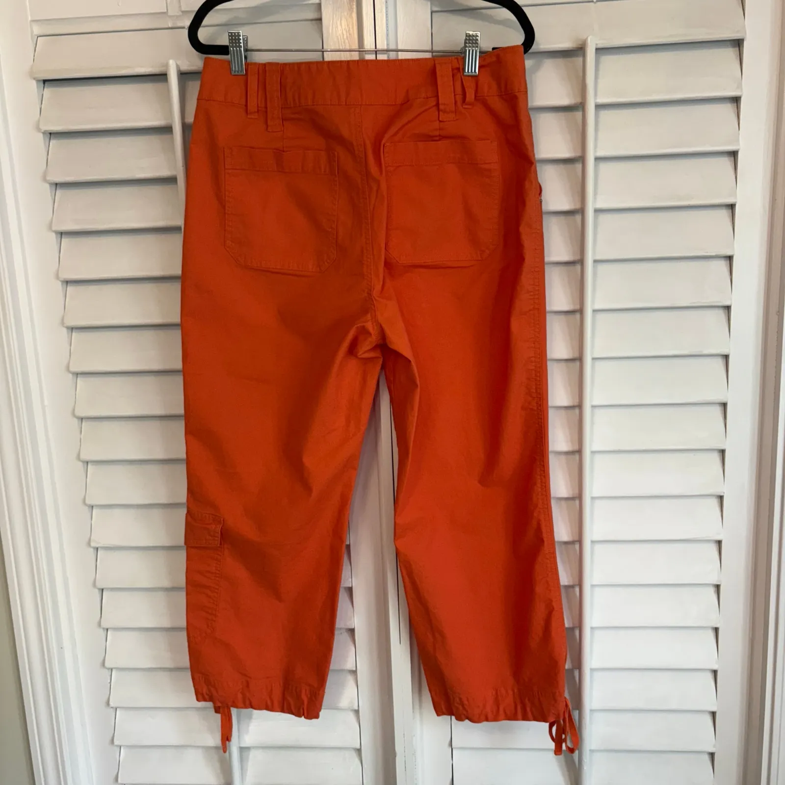 Coldwater‎ Creek Orange Cargo Crops Size 8 - Image 2