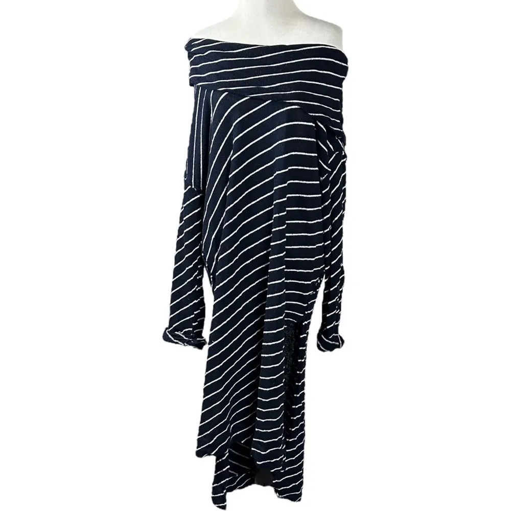 Free People LagenLook Gotta Have It Cowl Neck Oversized Raw Hem Tunic Top Small - Image 7