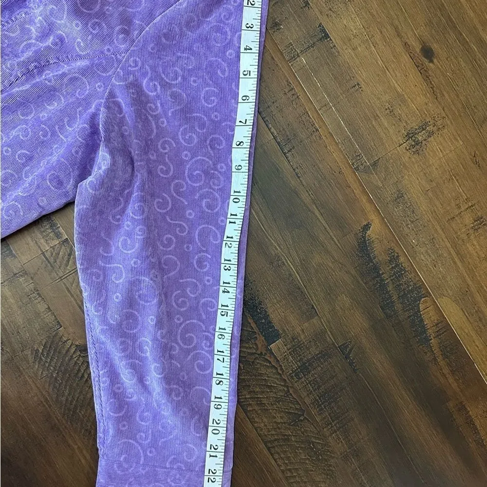 C.J. Banks Corduroy‎ Jacket Size 2X Lavender With swirl Pattern. Purple - Image 6