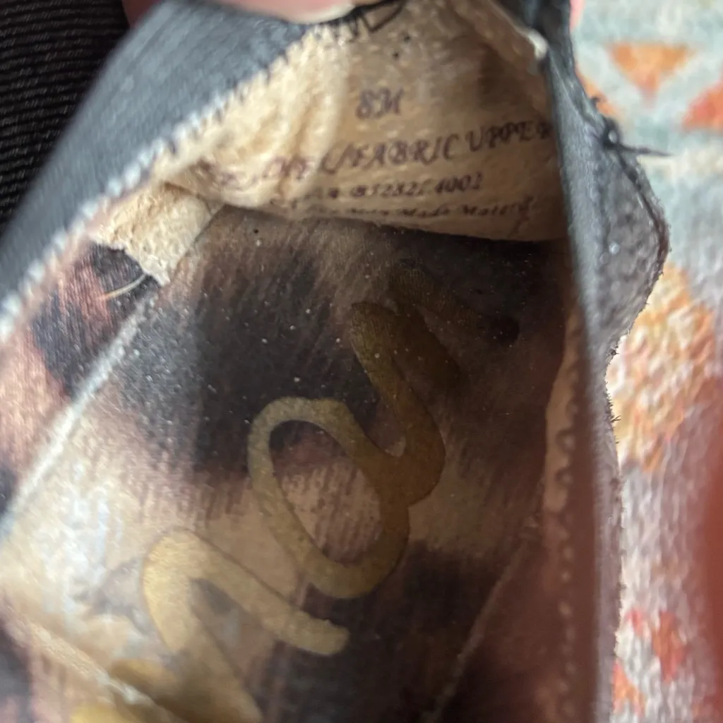 Lot of 2 SAM EDELMAN Ballet Flats - Tan Mesh Rafia, Black Elastic Leather - Image 7